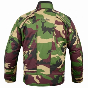 KhumBro Men's <b>Green</b> Camouflage Motorcycle Jacket Full Sleeve Windproof All Seasons Racing Wear - Product Image 3