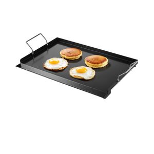 Piastra per Griglia a Gas Rettangolare Portatile in Acciaio al Carbonio 24x16 Pollici, Piastra Universale Teppanyaki per BBQ, Pentole e Padelle - Product Image 3