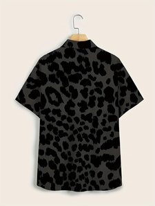 Premium Heavyweight 100% Cotton Mens Oversized <b>for</b> Shirt Relaxed Boxy Fit Casual Short Sleeve Letter <b>Pattern</b> Breathable High - Product Image 2