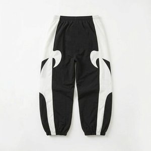 High Demands Custom Logo Black White Men's High Quality Nylon <b>Wind</b> <b>Breaker</b> Sets Suits For Summer Wear Streetwear Hoodies Trouser - Product Image 5