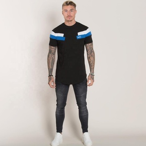 Camiseta de Hombre de Algodón Peinado 100% de Alta Calidad, Estilo Urbano, con Logotipo Personalizado Serigrafiado, Hombros Caídos, Venta al Por Mayor - Product Image 2