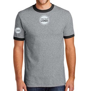 Camiseta Ringer al por Mayor, Ropa Deportiva 710, Camiseta Ringer de Manga Corta para Adultos, Poliéster/Algodón - Product Image 1