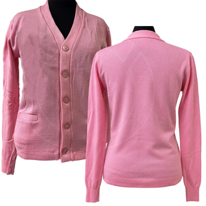 A | Suéter Cárdigan Universitario de Invierno KA Rosa para Mujer, Estilo Griego, Venta al por Mayor OEM/ODM, Tejido Acrílico y Algodón, Colores Personalizables - Product Image 1