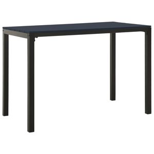Ensemble de salle à manger de jardin de taille moyenne en acier noir et composites bois-plastique – Mobilier d'extérieur élégant - Product Image 5