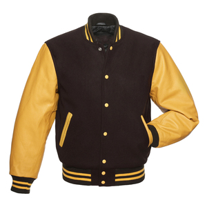 OEM High Quality Wool and <b>Leather</b> <b>Jacket</b> Heavy Letterman <b>Jacket</b> for Men - Product Image 5