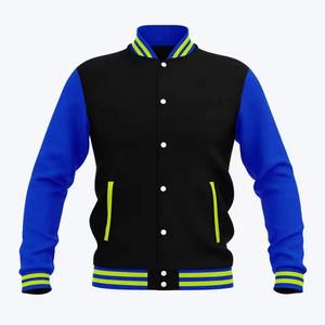 Men's <b>Jackets</b> Wholesale Custom Men's Varsity <b>Jackets</b> Breathable Blank Plain Embroidery Kids <b>Leather</b> Sleeve Letterman OEM - Product Image 3