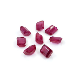 Rubis naturels de Bangkok, octogones calibrés 7x9mm, pierres précieuses de rubis naturelles facettées pour la fabrication de bijoux, prêtes à l'emploi - Product Image 4