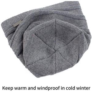 Classic Knit <b>Beanies</b> For Men And Women Cozy <b>Wool</b> Caps Warm Stylish Winter Hats Comfortable Versatile Fashion For Cold Weather - Product Image 4