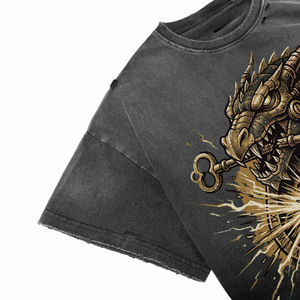 T-shirts graphiques personnalisés pour hommes et femmes, en coton doux, col rond, décontractés, streetwear, manches courtes, fabricant - Product Image 4