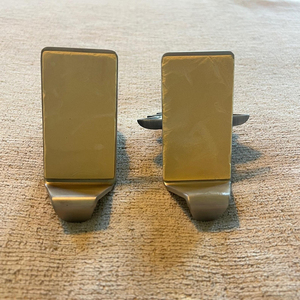 Gold & Black Color Christmas Stocking Holder Metal Hook Stocking Hanger for <b>Fireplace</b> <b>Mantel</b> Holiday Xmas Home Decor Supplies - Product Image 1
