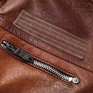High Quality Men's Biker Styles <b>Winter</b> <b>Jacket</b> Stand Collar <b>Leather</b> Canvas Fabric High Street Fashion OEM Service <b>jacket</b> for men - Product Image 4