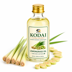 Aceite Esencial de Limoncillo de Tamil Nadu 100% Puro y Natural de Primera Calidad, Destilado al Vapor, para Aromaterapia y Cuidado Facial, Kodai Global Export - Product Image 1
