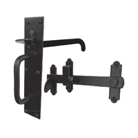 Loquet de porte de jardin en fer noir, loquet à bouton, accessoires de sécurité pour portes et fenêtres de villas et hôtels, design moderne