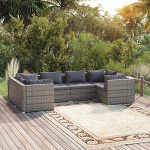 Ensemble de salon de jardin gris anthracite - Product Image 1
