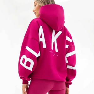 Sudadera con Capucha Estampada de Manga Larga y Corte Holgado para Mujer, Ropa Deportiva de Invierno de Alta Calidad, Talla Grande, 2026 - Product Image 1