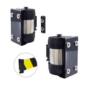 Avec dispositif magnétique d'anodisation Barrière de ceinture rétractable en alliage d'aluminium 5 mètres Argent Taiwan Rose MARQUE 1kg 80mm 175mm - Product Image 1