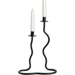 Top Selling Metal Taper <b>Candle</b> <b>Holder</b> Black Color 22mm <b>Tall</b> for Tabletop Home Wedding Christmas Decoration Eco-Friendly - Product Image 3