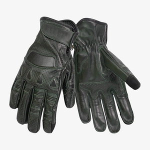 Guantes de Motocicleta de Cuero Clásicos Vintage Cafe Racer de Alta Calidad Personalizados para Verano - Product Image 5