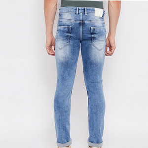Jean décontracté pour homme, taille haute, coupe droite, 100 % coton, léger, respirant, séchage rapide, pour usage extérieur, faible MOQ - Product Image 4