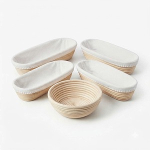 Cheap Handmade <b>Bread</b> Proofing <b>Basket</b> Woven Rattan Banneton Sourdough Baking Dough Rising <b>Basket</b> Wholesale Factory Direct - Product Image 1