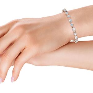 สร้อยข้อมือเพชรเทียมทรงต่างๆ หลายแบบ น้ำหนักรวม 9.92 กะรัต ทำจากทองคำกุหลาบ 9K - Product Image 1