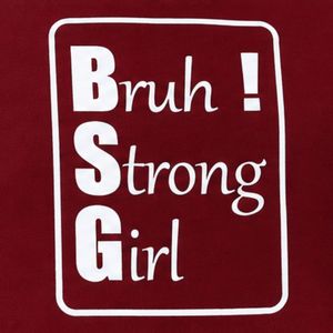 <b>Womens</b> Burgundy Red Oversized Sweatshirt <b>White</b> Graphic Letter Print Crew Neck Long Sleeve Casual Pullover Streetwear Fashion Top - Product Image 5
