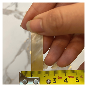 Nácar en forma de concha natural para uso artístico en incrustaciones y acabados decorativos, producido en Vietnam. - Product Image 4