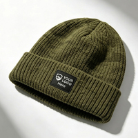 Chapeau en tricot jacquard avec logo personnalisé, style streetwear unisexe, chaud, pour le skateboard, la rue, la mode hip-hop