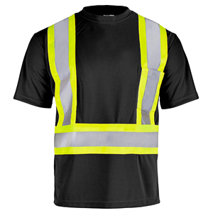 Camiseta de Trabajo de Alta Visibilidad para Construcción, Manga Corta, Invierno, Reflectante, con Cinta Reflectante, Ropa de Seguridad - Product Image 2
