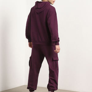 Conjunto de Dos Piezas a la Moda para Hombre, Diseño Personalizado, Color Sólido, Hombros Caídos, Chándal Transpirable y Resistente, del Mejor Fabricante de Ropa - Product Image 3