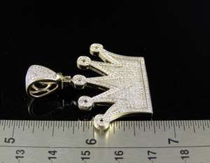 Colgante de Corona de Rey en Tono Dorado con Diamantes, Estilo Hip Hop, Joyería de Moda Unisex - Product Image 3