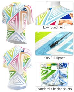 เสื้อจักรยานผู้ชายแบบสั่งทำพิเศษ พิมพ์ลายโพลีเอสเตอร์ แขนสั้น ซิปเต็มตัว มีกระเป๋า เสื้อปั่นจักรยาน เสื้อสำหรับปั่นจักรยานบนถนน - Product Image 5