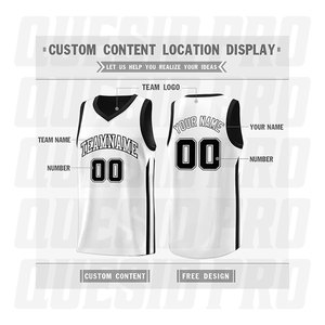 Maillot de basket-ball tendance, nouveau style, confortable, pour jeunes, ensembles uniformes de basket-ball, vêtements de sport pour hommes, chemises à sublimation et broderie - Product Image 3