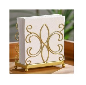 Attractive Design Gold Plated <b>Tissue</b> holder Customize Logo Color for Restaurant <b>Wedding</b> Party Table Decorative Napkin Holder - Product Image 2