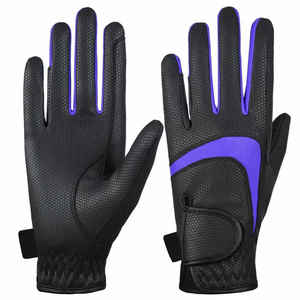 Gants d'équitation en cuir véritable les plus vendus, absorbants la transpiration, design moderne personnalisable, vente en gros de gants d'équitation - Product Image 1