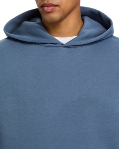 Sweat-shirt à capuche oversize en coton tricoté respirant pour enfants, collection printemps-automne, couleur unie, pour bébé garçon - Product Image 3