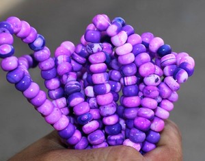 Natural Purple Lavender <b>Opal</b> Beads 8mm Candy <b>Opal</b> Rondelle Beads Loose Gemstone Beads For Jewelry Making DIY Bracelet <b>Necklace</b> - Product Image 6