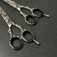 Ciseaux professionnels pour laisser des mèches de cheveux à la vue, IZARSA, 32 dents, acier inoxydable, lame tranchante, sécurité, manche long, pour droitiers, usage en salon