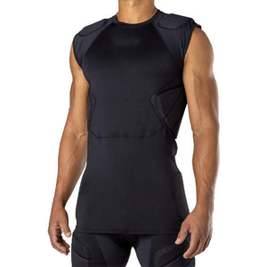 High Quality Padded Shirts American Football Protection Padded Shirts Sports Training Gym Fitness American Football Padded Top - Product Image 1