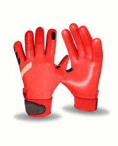 <b>Red</b> Gaelic Football Goalkeeper <b>Gloves</b> Leather Breathable HandGuard Custom Logo Unisex Sports Training Gear - Product Image 1
