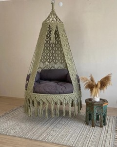 Large Macrame <b>Swing</b>, Hanging Chair, Hängesessel, <b>Swing</b> Chair - Product Image 2