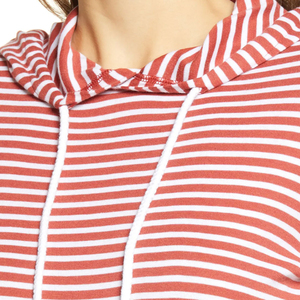 เสื้อฮู้ดลายทางแบบสวมใส่สบายทรงปกติ ยูนิเซ็กซ์ ผ้าฝ้ายถัก สวมใส่สบายๆ สำหรับฤดูใบไม้ผลิ - Product Image 5