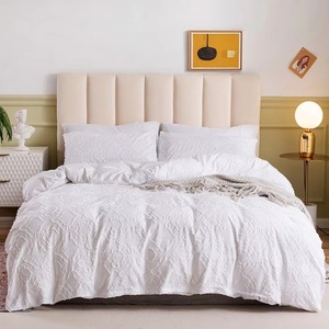 Ensemble de literie de mariage de luxe moderne 3 pièces, poids lourd, classe A, ensembles de housses de couette haut de gamme - Product Image 2