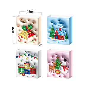 Essenziali per Feste Natalizie: 12 Sacchetti Regalo Premium in Cartoncino Bianco 26*32*10cm, Forniture per le Festività Natalizie - Product Image 6