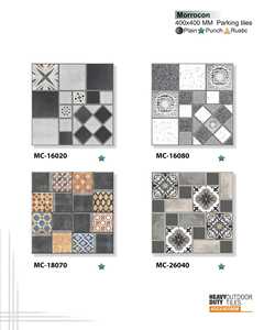 Baldosas Decorativas para Exteriores con Diseño Floral, Aspecto de Piedra, para Patio, Jardín, Terraza y Caminos - Product Image 3