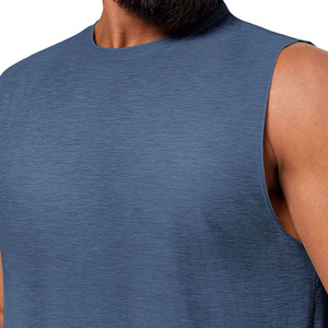 Débardeur de sport personnalisé avec logo, en tissu de coton vintage, respirant, séchage rapide, léger, pour la course à pied, la musculation, la gym et la remise en forme - Product Image 4
