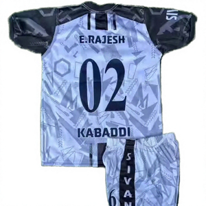 เสื้อฟุตบอลโพลีเอสเตอร์ขายส่ง พิมพ์ลายด้วยความร้อน ระบายอากาศได้ดี ป้องกันรังสียูวี ต้านเชื้อแบคทีเรีย ชุดกีฬา - Product Image 2
