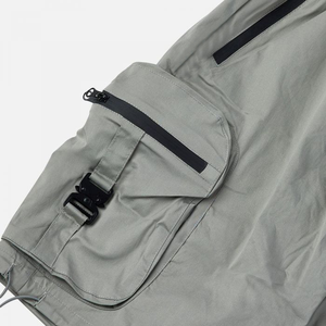 Shorts décontractés pour hommes 2026, style urbain, en toile, fabriqués au Pakistan, coupe-vent, avec cordon de serrage, taille haute, couleur unie - Product Image 2