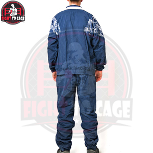 Chaqueta con cremallera completa y estampado gráfico y pantalones deportivos a juego, totalmente personalizados, recién llegados, del mejor proveedor, fáciles de usar, conjuntos deportivos Memory. - Product Image 3