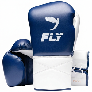 Professional Fly Lace-Up Boxing Gloves Custom Logo Top Quality Genuine Leather Quick Drying Anti-UV Full Finger Training Gloves - Product Image 4